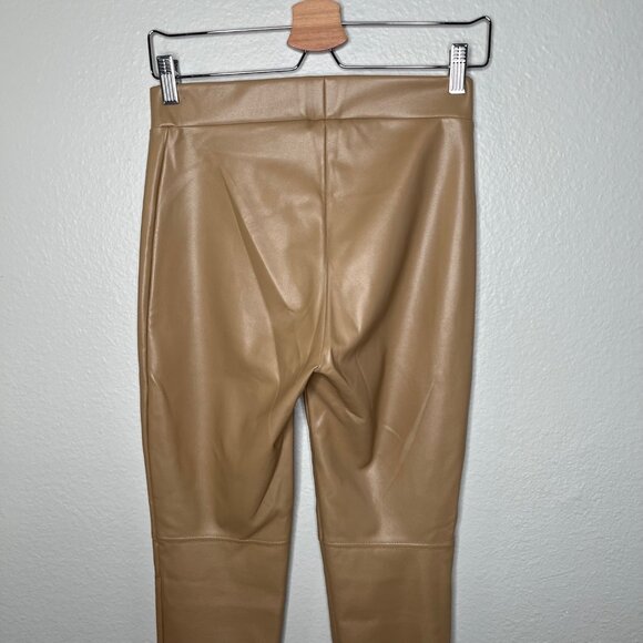 Wolford Womens Camel Brown Faux Leather Leggings EU 38 UK 10 USA 8 - Picture 3 of 11